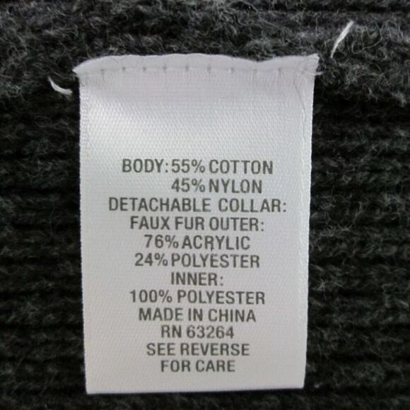 Roz & Ali Sleeveless Gray Knit Black Faux Collar Sweater Vest -Small-VGC - Picture 6 of 14